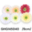 Szatén gerbera fej /9 cm/
