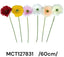 60 cm szálas gerbera (sok kis réteggel, zöld reszelékes középpel)