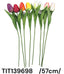 Szatén szálas tulipán, hungarocell középpel /57cm/