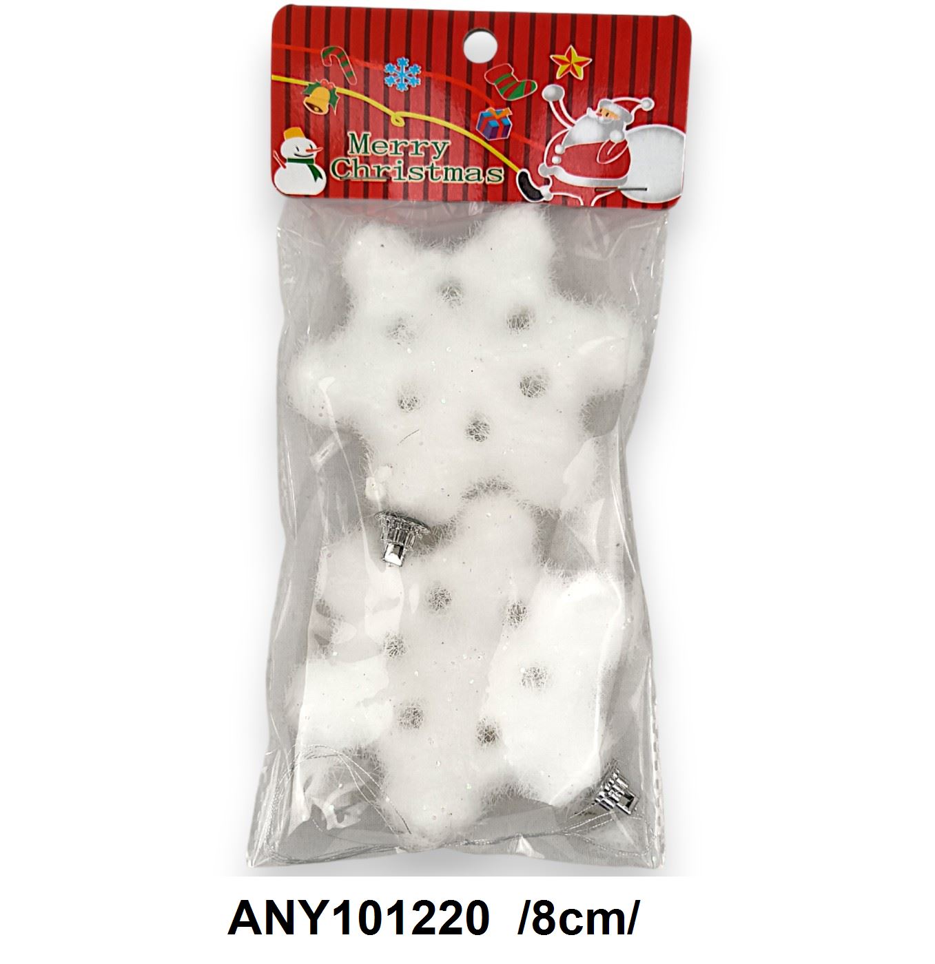 Flokkolt, középen áttört hópihék /8cm/ Fő kép