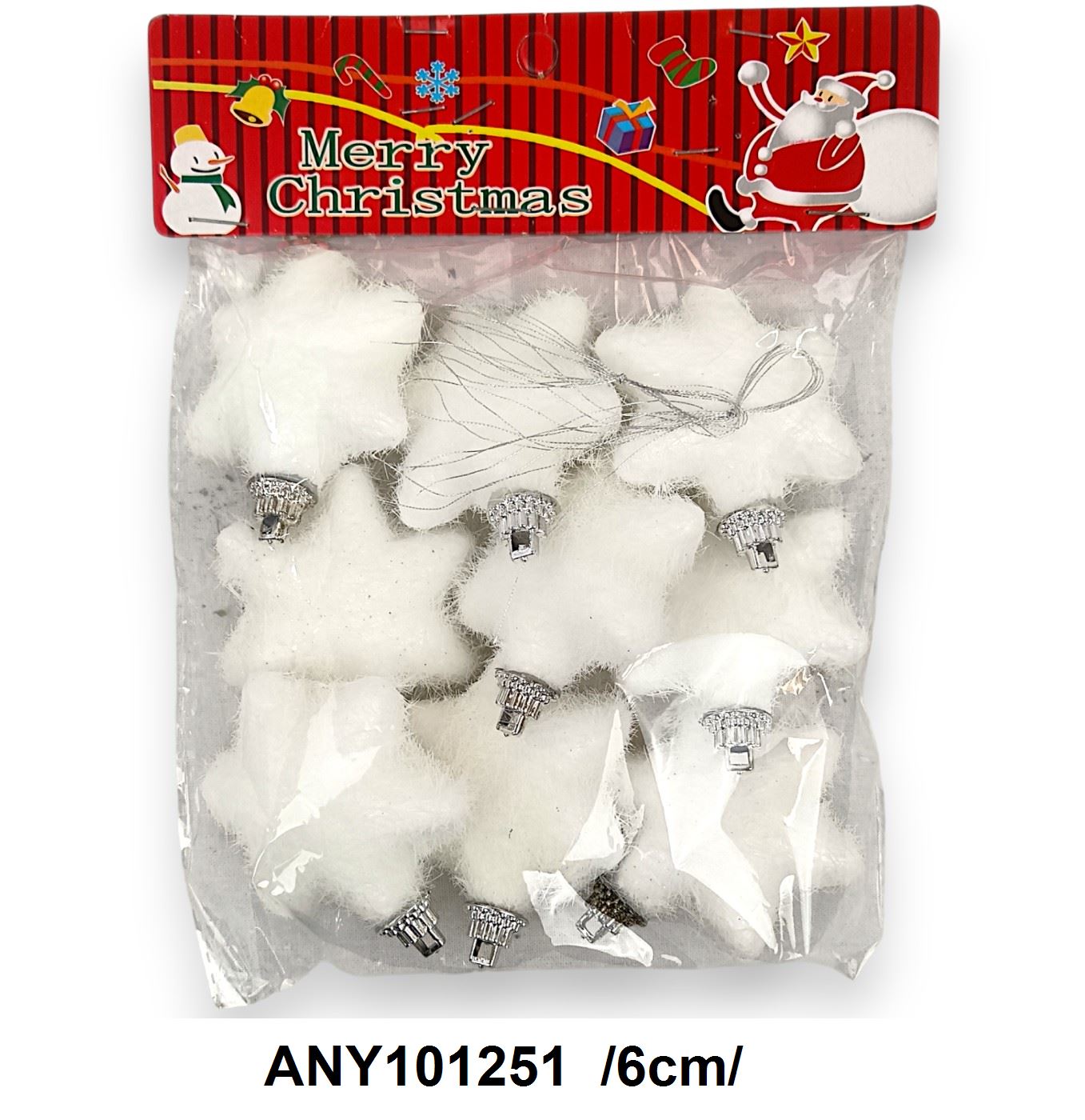 Flokkolt csillagok zacsiban /6cm/ Fő kép