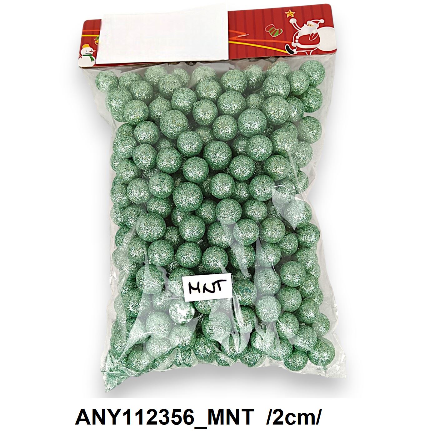 Glitteres golyók, 80gr /2cm/ Fő kép