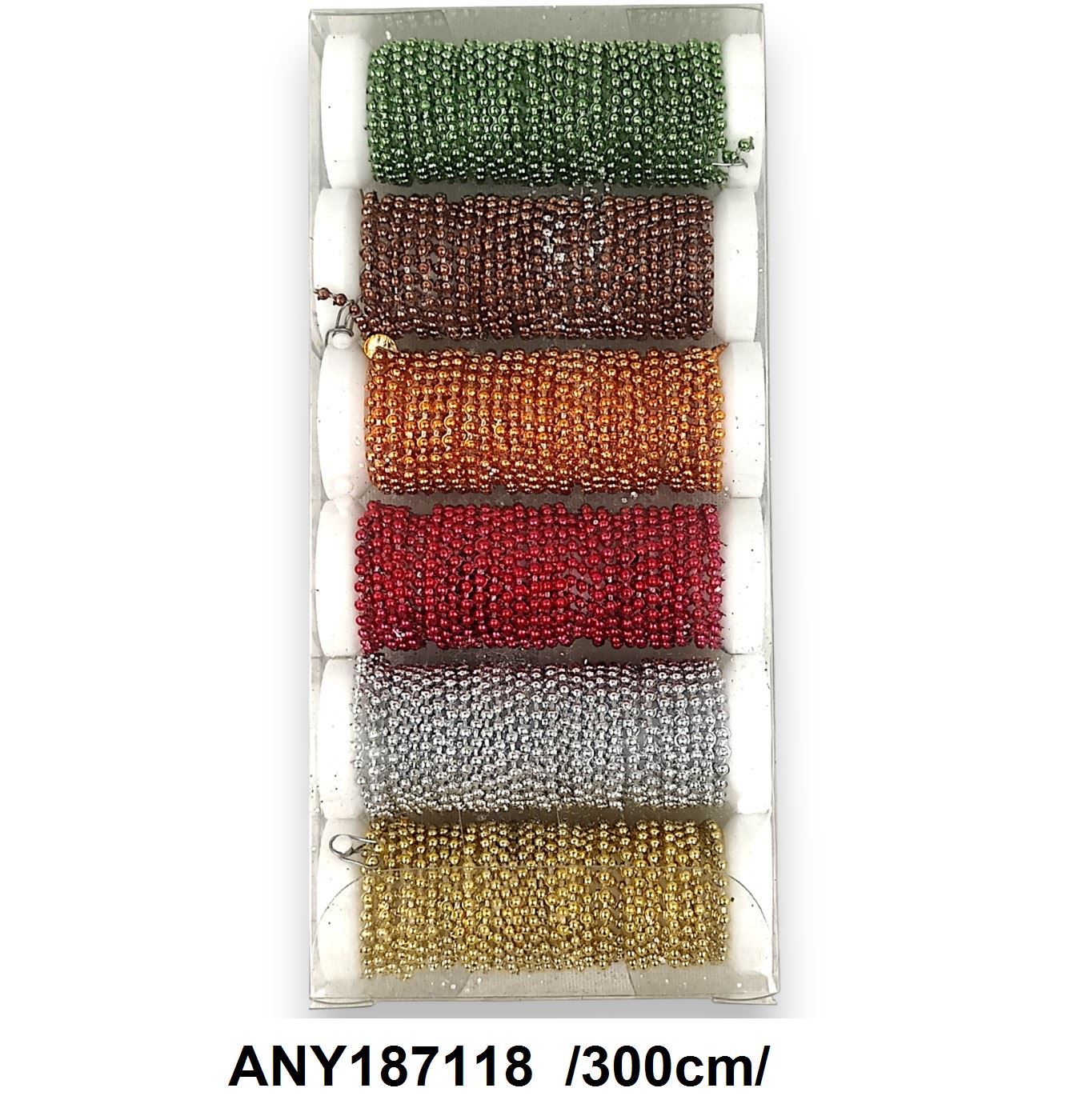 Gyöngyös girland hengeren /300cm/ Fő kép