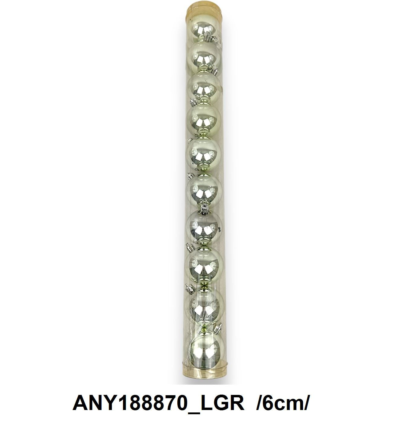 Gyöngyházfényû gömbök /6cm/ Másodlagos kép