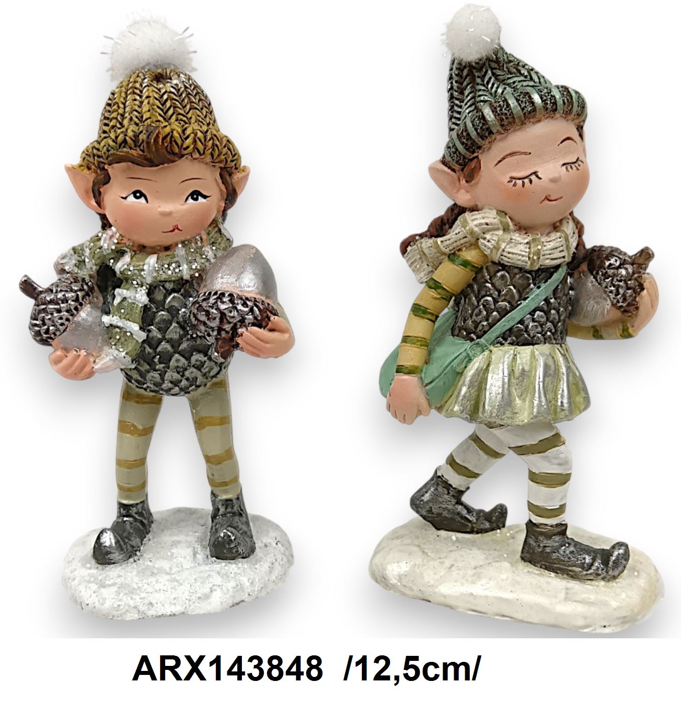 Makkot tartó kobold pár, polirezin /12,5cm/ Fő kép