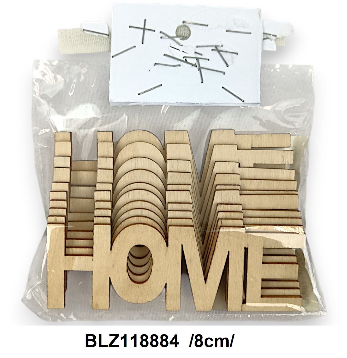 Kis fa felirat: HOME  /8cm/ Fő kép