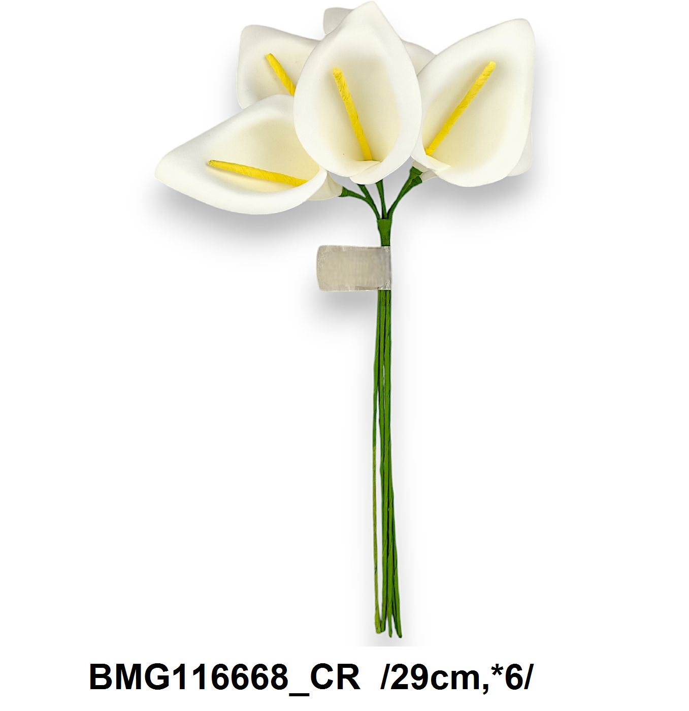 Polifoam kálacsokor, 8cm-es fejjel /29cm,*6/