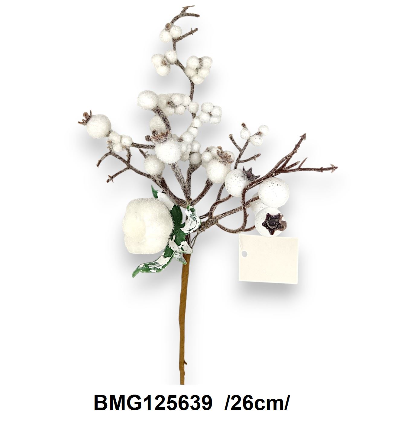 Glitteres, fehér golyós pick /26cm/ Fő kép