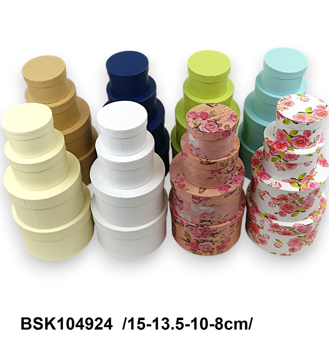 Kerek papír dobozok /15-13,5-10-8cm/ Fő kép
