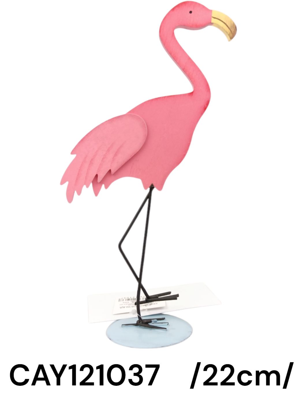 Fa flamingó talapzaton /22cm/