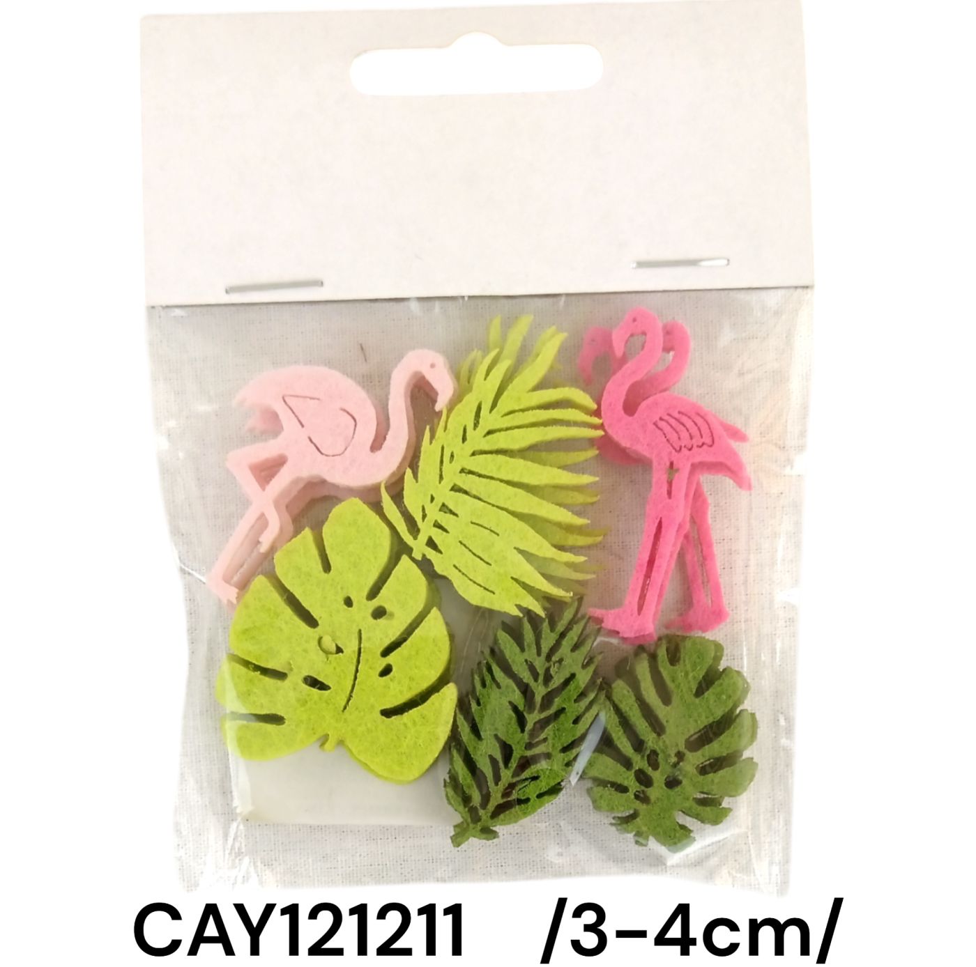 3-4 cm filc levelek flamingók zacsiban 18/s Fő kép
