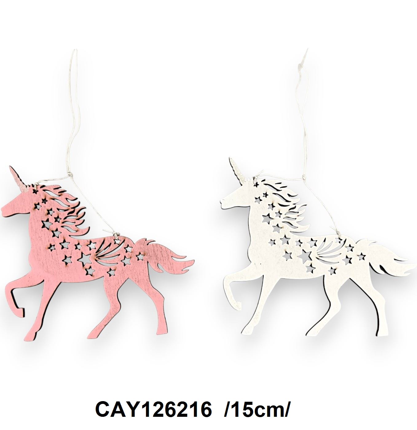 Fa egyszarvúk, csillogós szarvval /15cm/ Fő kép