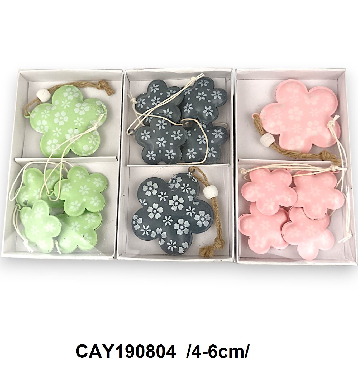 Nagy kolompos, kicsi fém  virágok, /4-6cm/ Fő kép