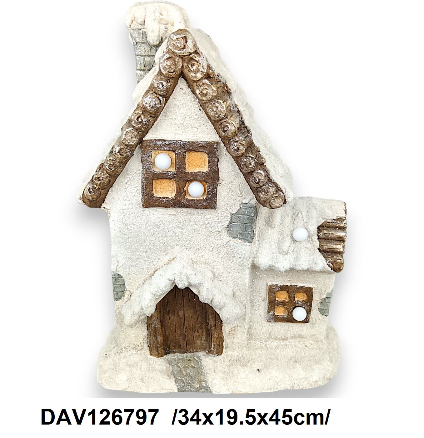 Kerámia világító ház /34x19,5x45,5cm/ Fő kép