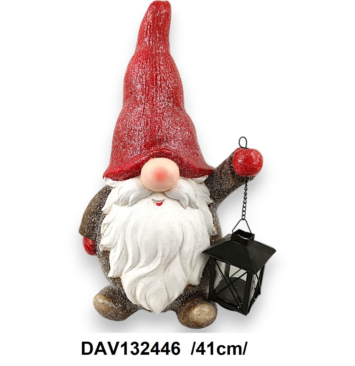 Manó lámpással, polirezin /41cm/ Fő kép