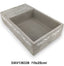 Cement téglalap alakú temetõi tál /25x15cm/