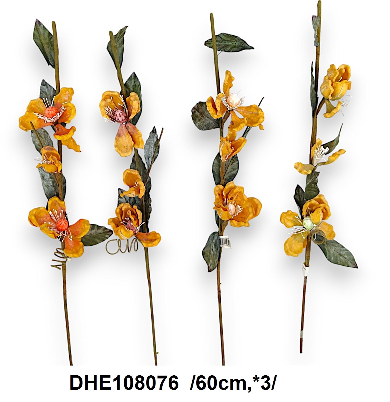 Kis fejes magnólia ág, gumi  /60cm,*3/ Fő kép