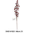 Lakkozott csipkebogyós ág /46cm,*2/