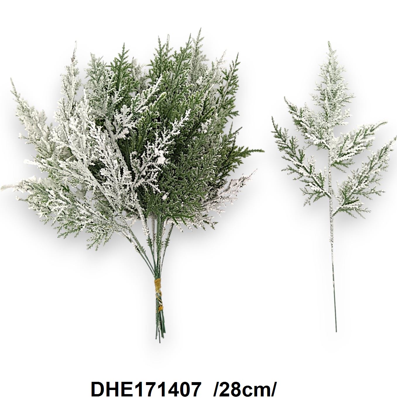 Beszúrható havas tujapick köteg /28cm/