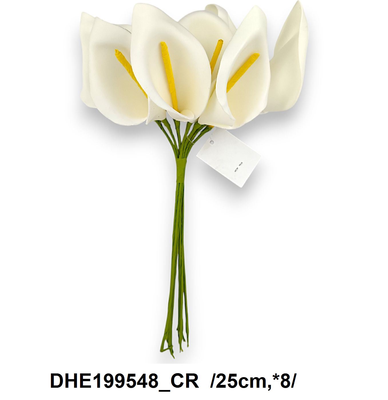 Közepes polifoam kála csokor, 9cm-es fejjel /25cm,*8/ Fő kép