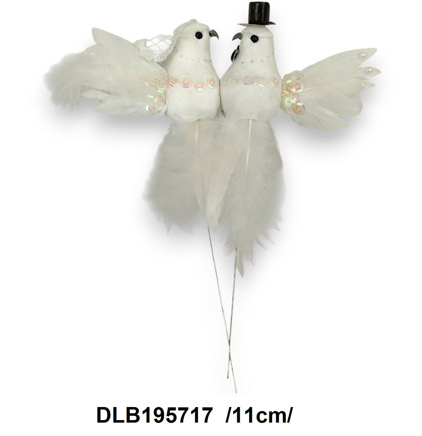 Házaspár galambok dróton /11cm/