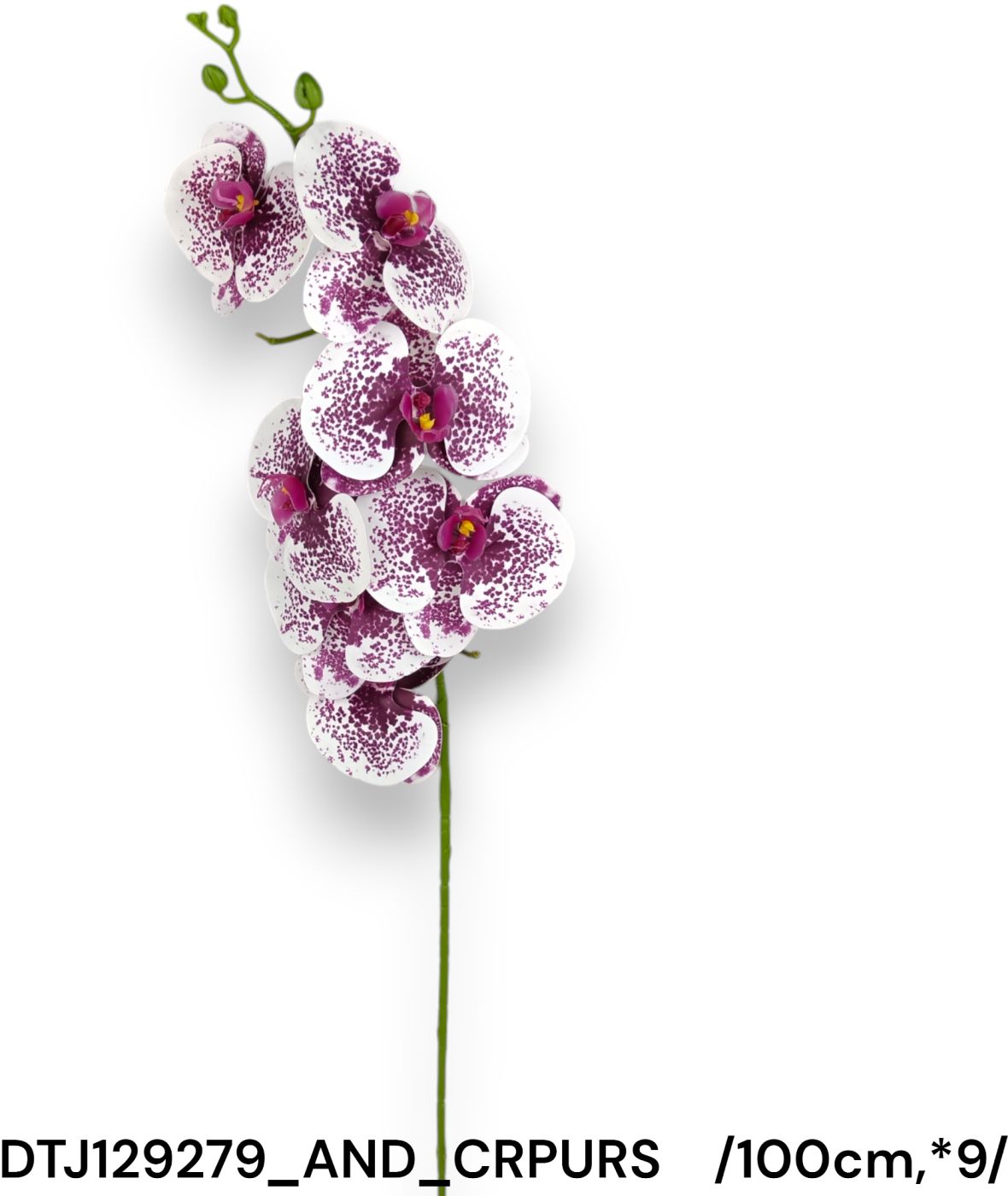 Real touch szálas pillangó Orchidea /100cm,*9/ Fő kép