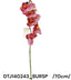Szálas, 7 kis real touch fejes orchidea, 2 bimbóval /70cm/