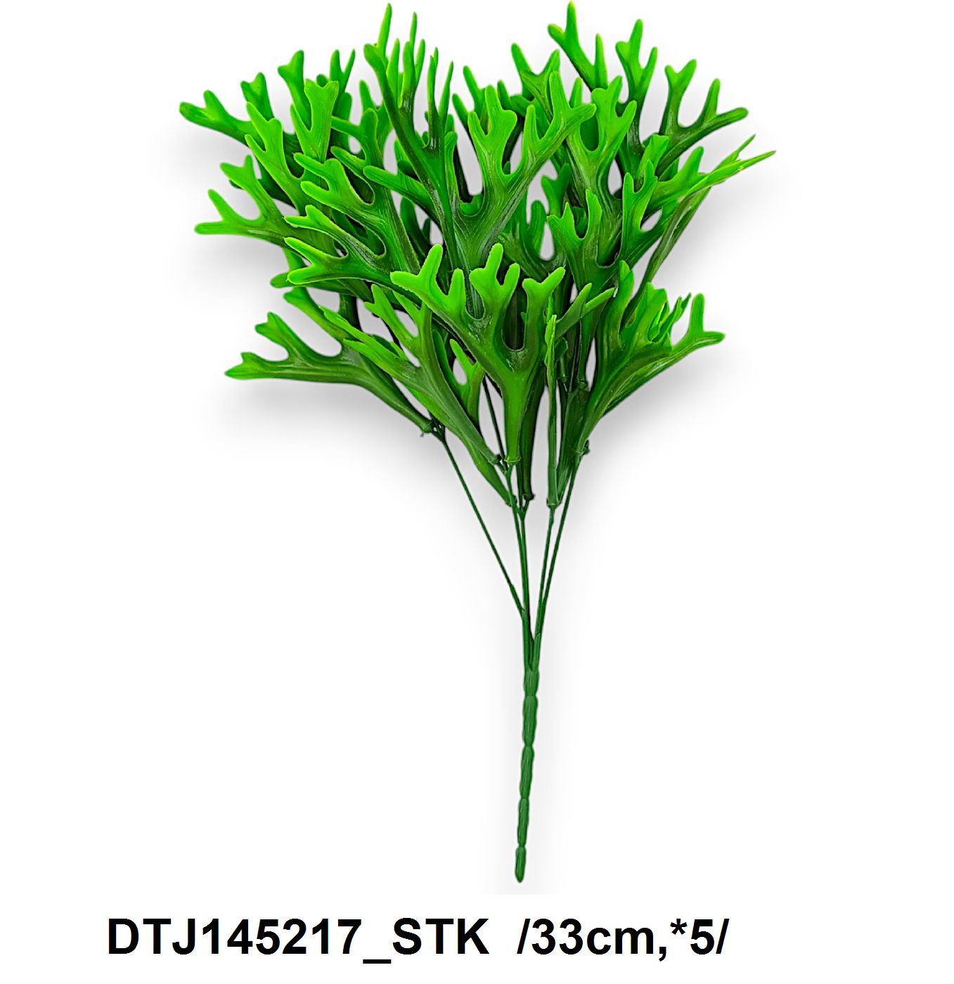 Szarvasagancs páfrány bokor, mûanyag  /33cm,*5/