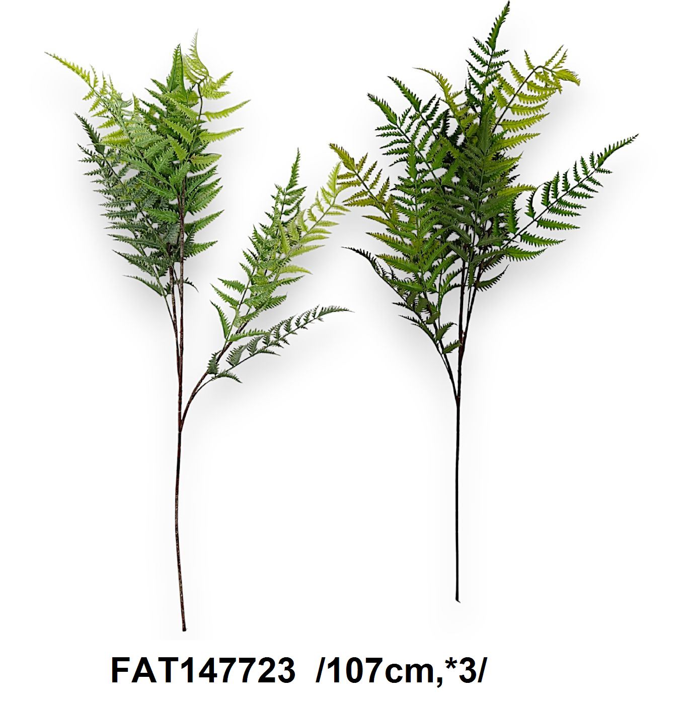 Mûanyag páfrányleveles ág /107cm,*3/ Fő kép
