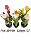 Cserepes, bimbós tulipán, gumi  /21cm,*3/