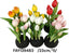 Cserépbe helyezhetõ tulipán, gumi  /23cm,*5/
