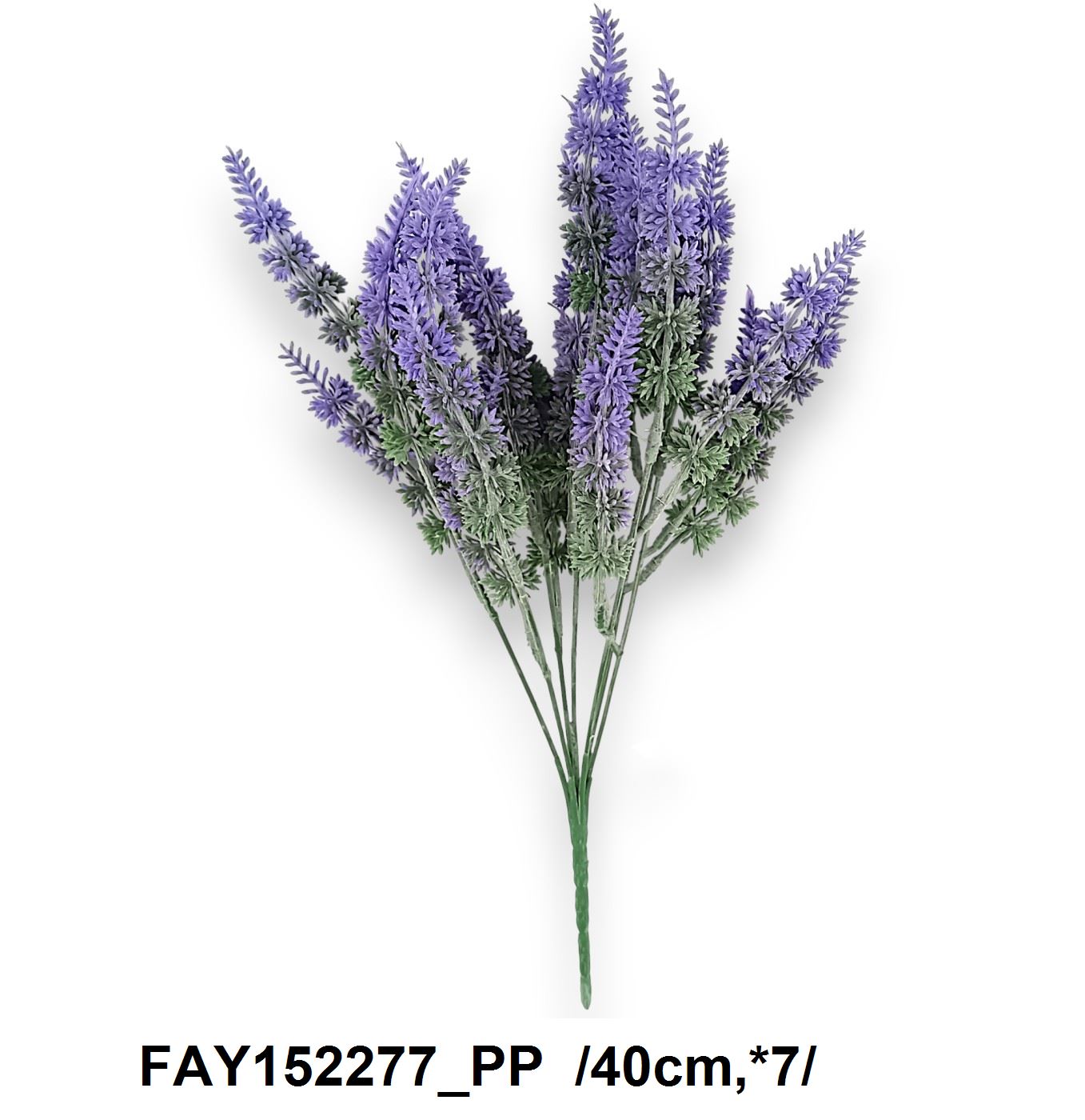 Színes végû levendula szerû bokor, mûanyag /40cm,*7/ Fő kép