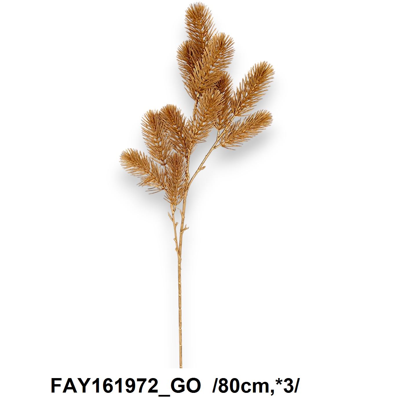 Aranyozott fenyõág /80cm,*3/ Fő kép