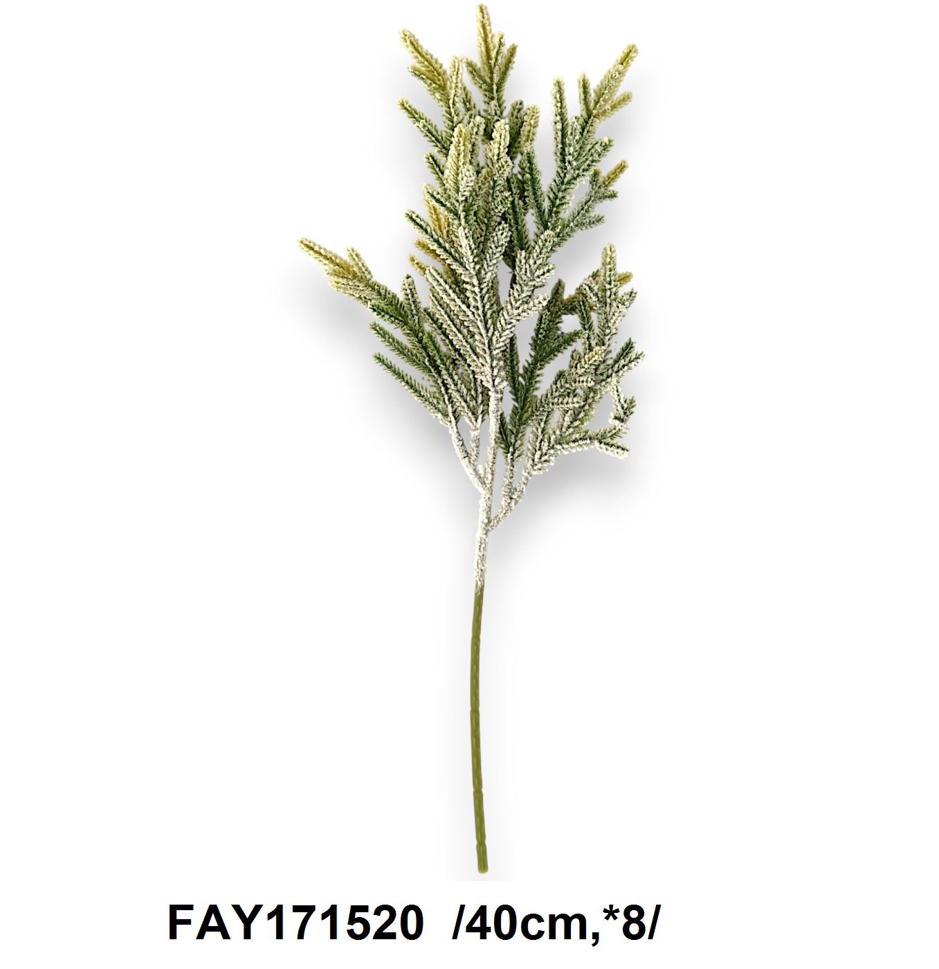 Flokkolt  fenyõ ág /40cm,*8/