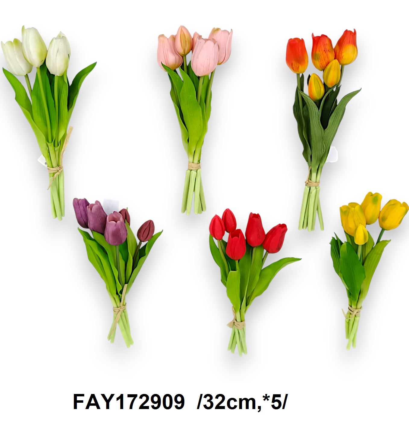 Gumi tulipánköteg /32cm,*5/ Fő kép