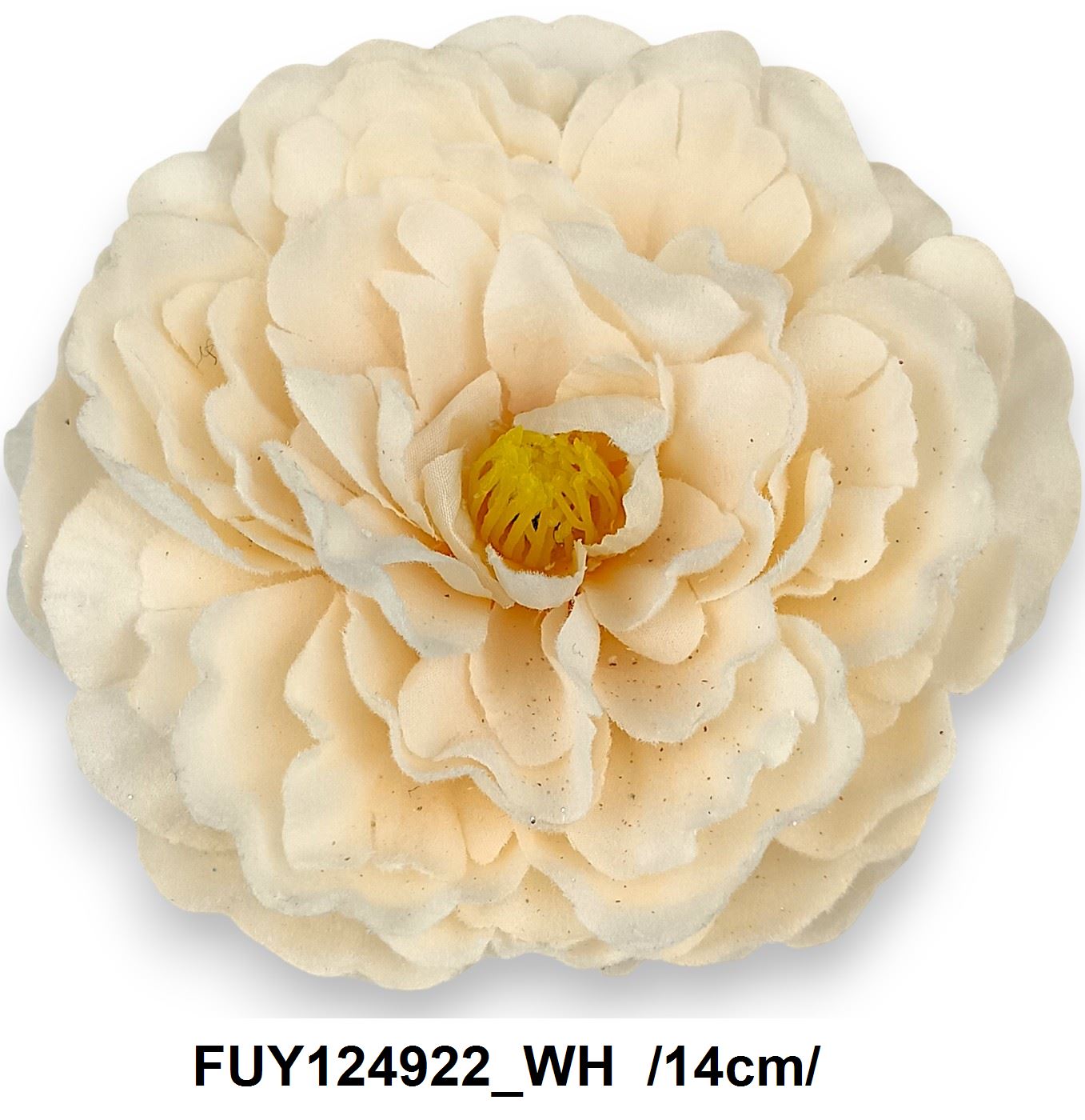 Flokkolt, lapos peóniafej /14cm/ Fő kép