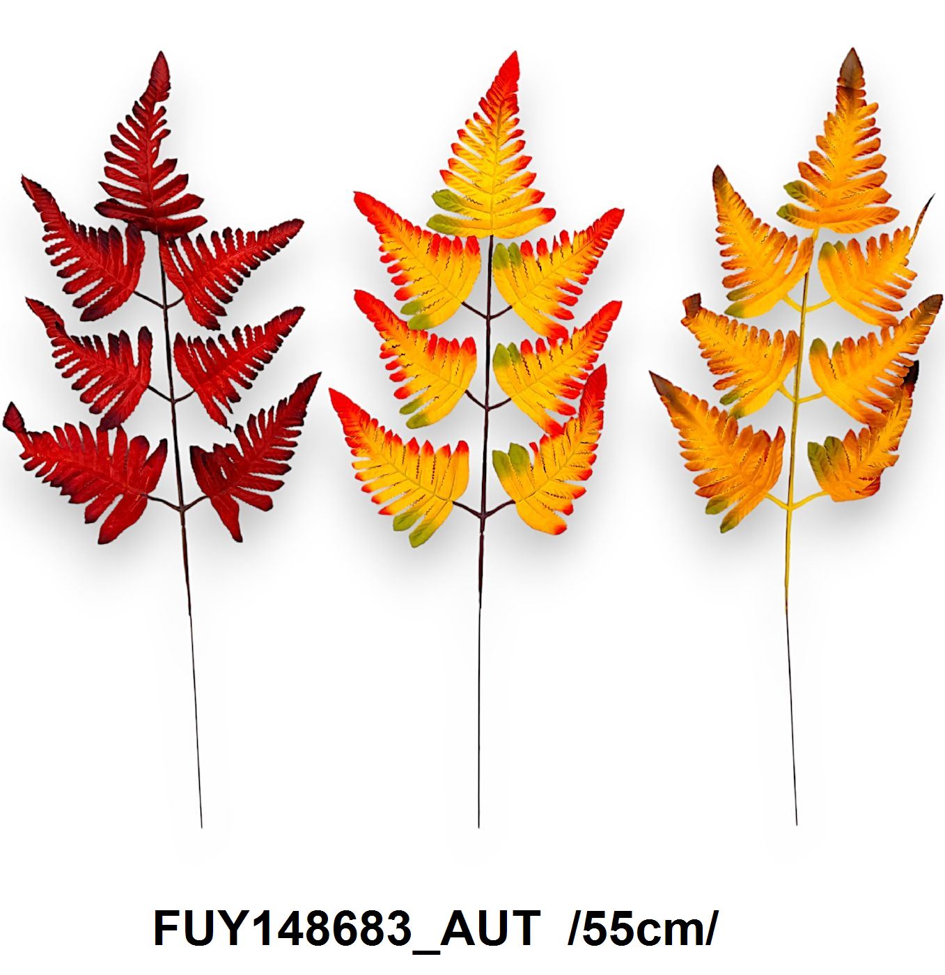 Páfránylevél nyomtatott erezettel /55cm/ Fő kép