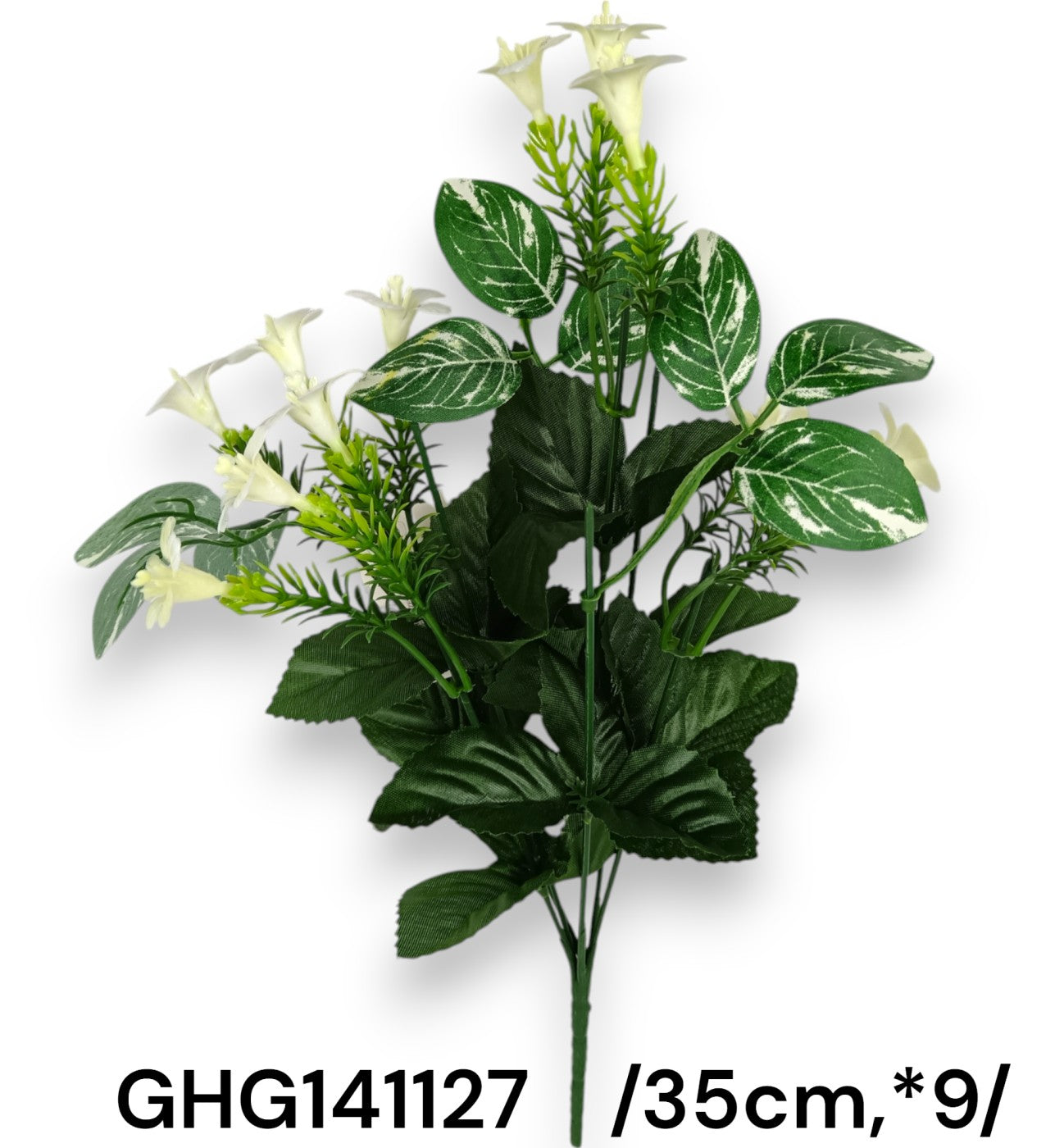 Csokoralap, kis mûanyag virágokkal ömlesztve /35cm,*9/ Fő kép