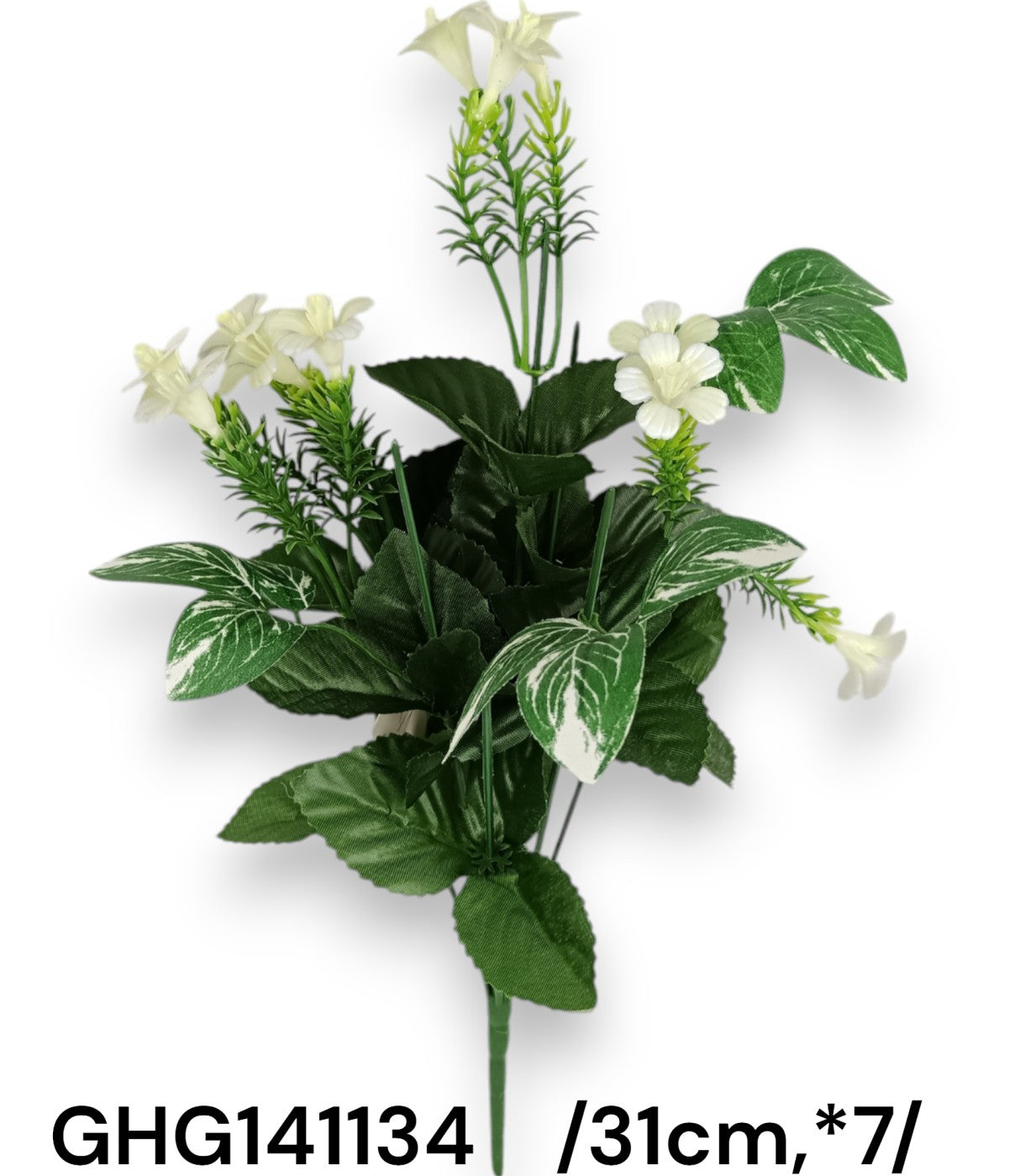 Csokoralap, kis mûanyag virágokkal ömlesztve /31cm,*7/ Fő kép