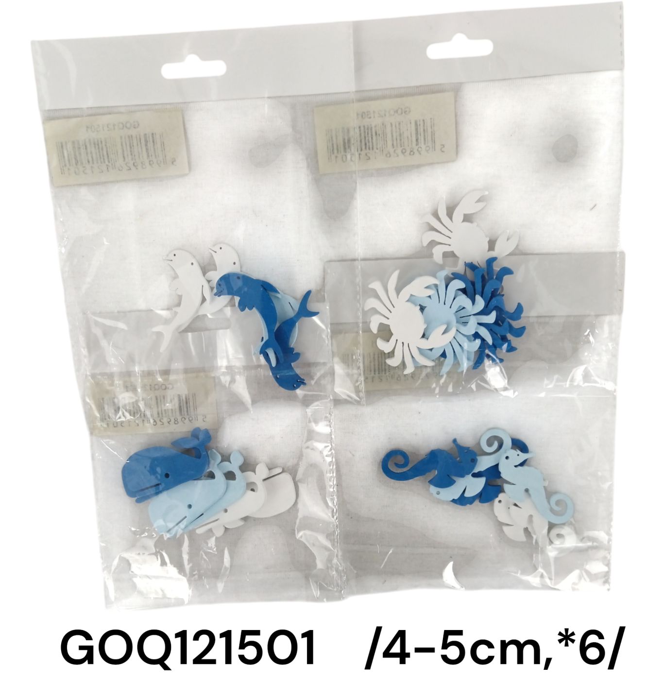 4-5 cm fa rák/csikóhal/cet/delfin 6/s Fő kép