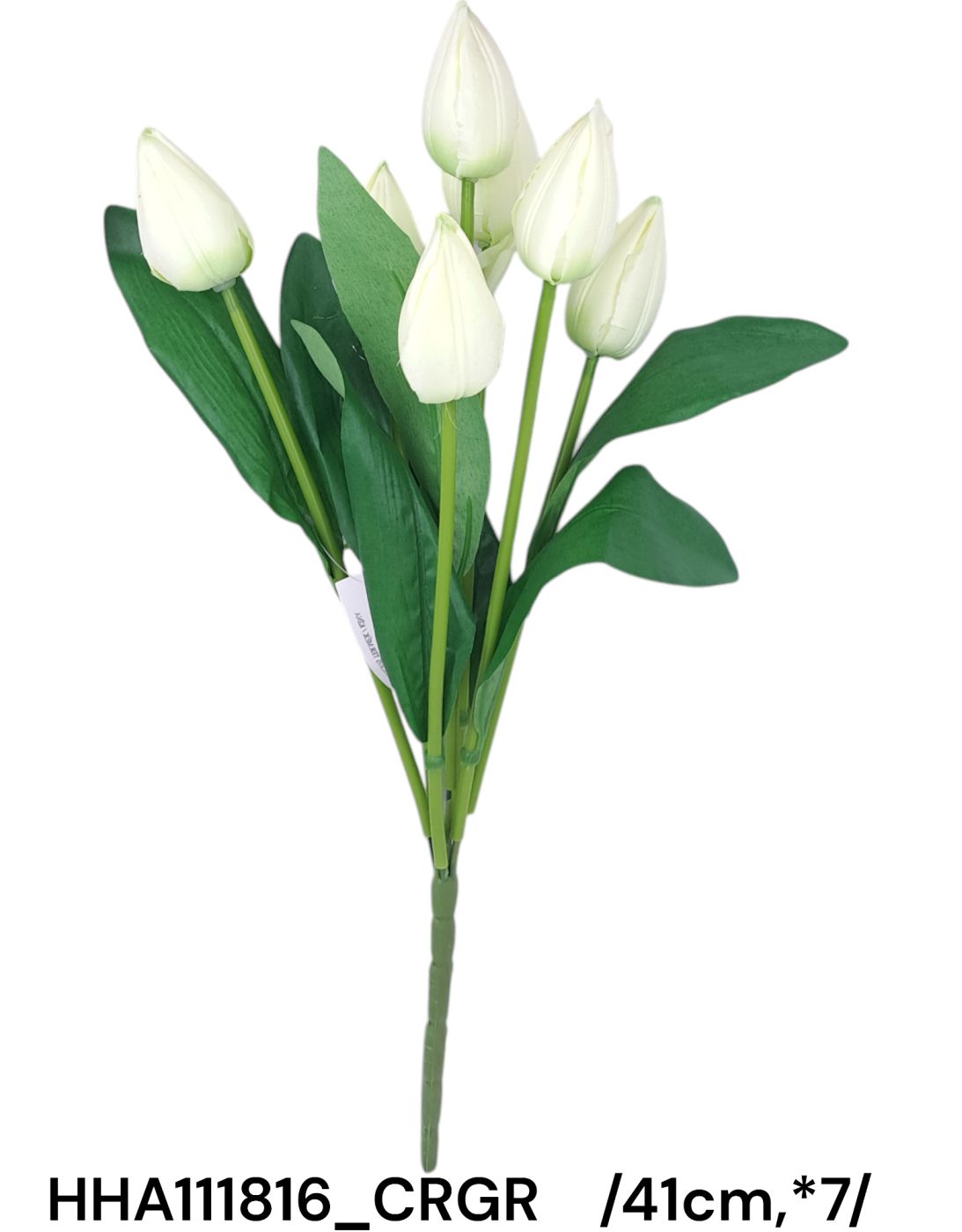 Szatén, bimbós tulipáncsokor  /41cm,*7/ Fő kép