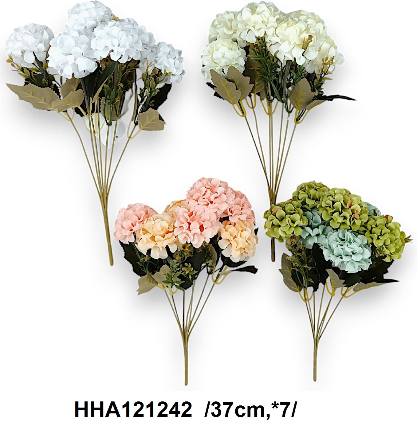 Gömbdália csokor /37cm,*7/ Fő kép