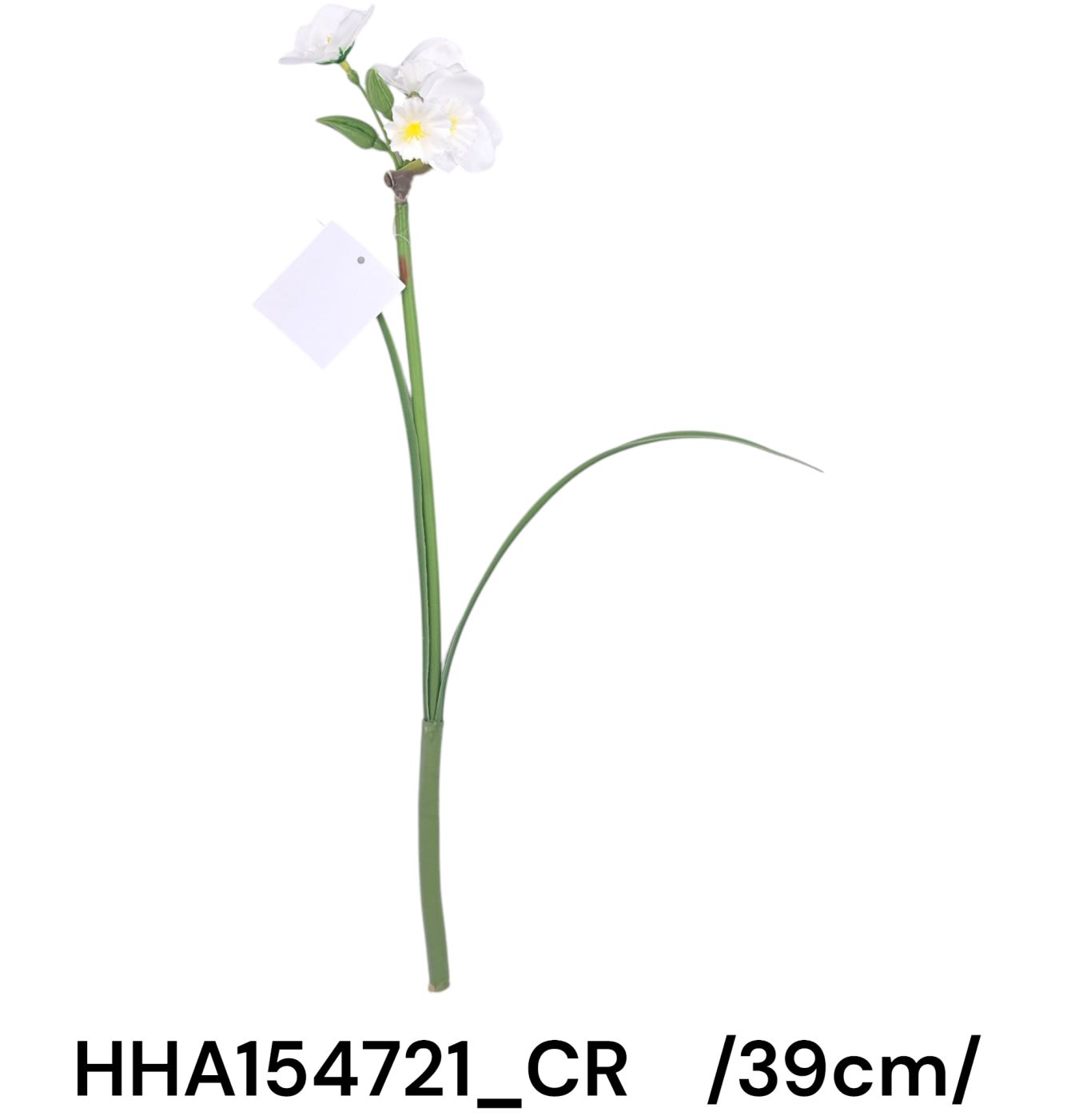 Szálas nárcisz több kis fejjel, mûanyag levelekkel /39cm/
