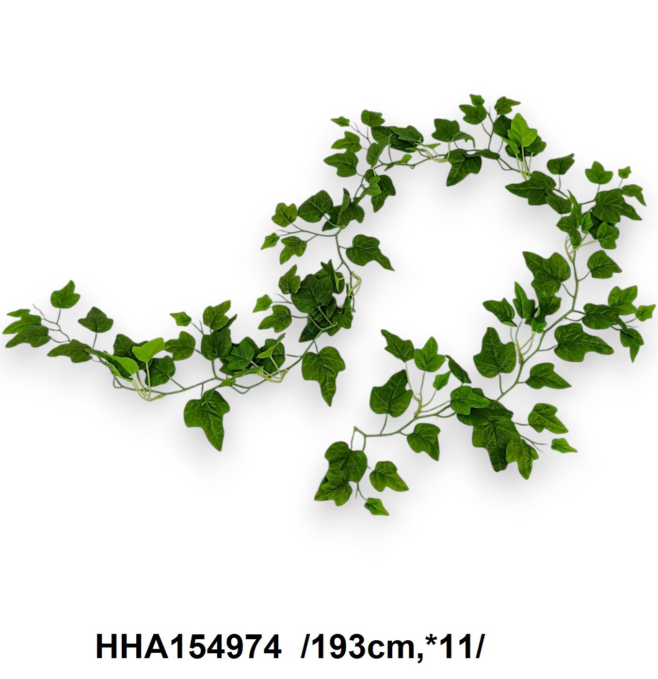 Érdes, cakkos leveles girland, 113 levéllel /193cm,*113/ Fő kép
