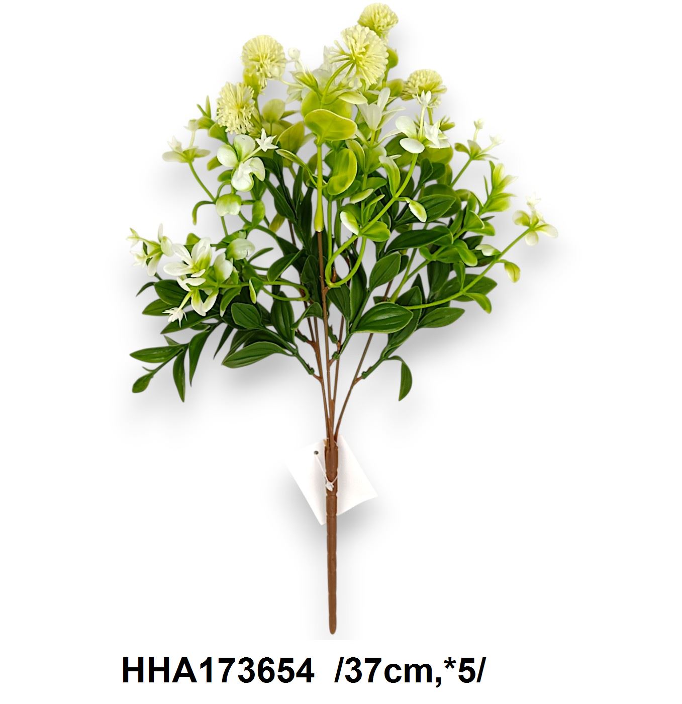 Zöld müanyag bokor, bogánccsal /37cm,*5/ Fő kép