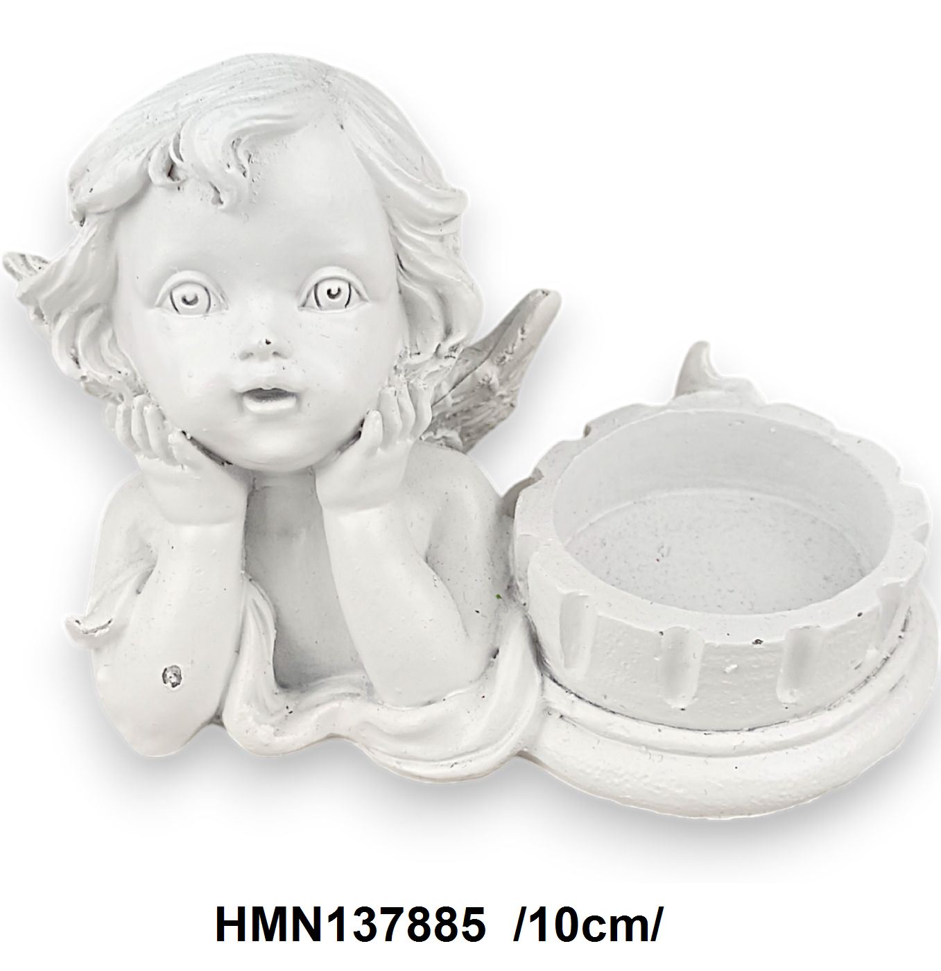 Mécsestartó könyöklõ angyalka, polirezin /10cm/ Fő kép