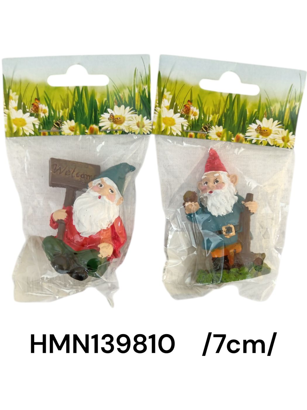 7 cm polirezin törpék zacsiban