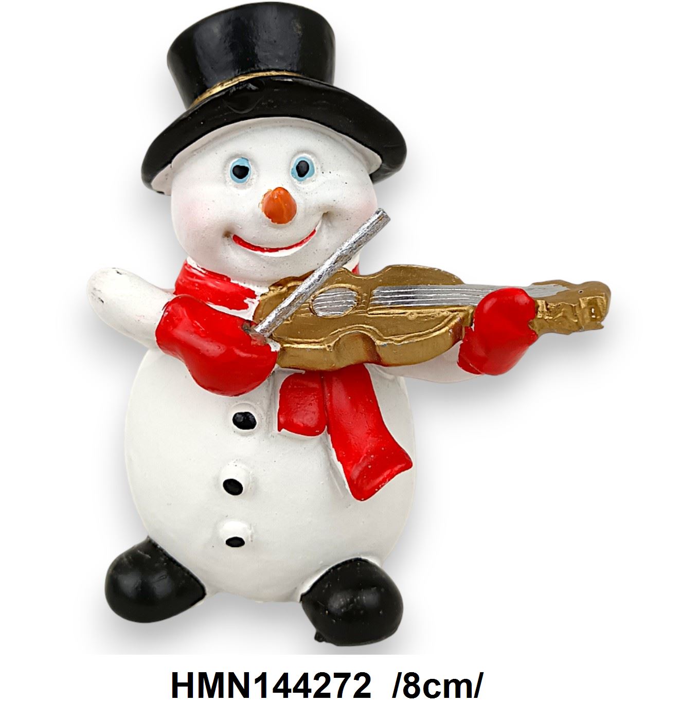 Muzsikus hóember, polirezin /8cm/ Fő kép