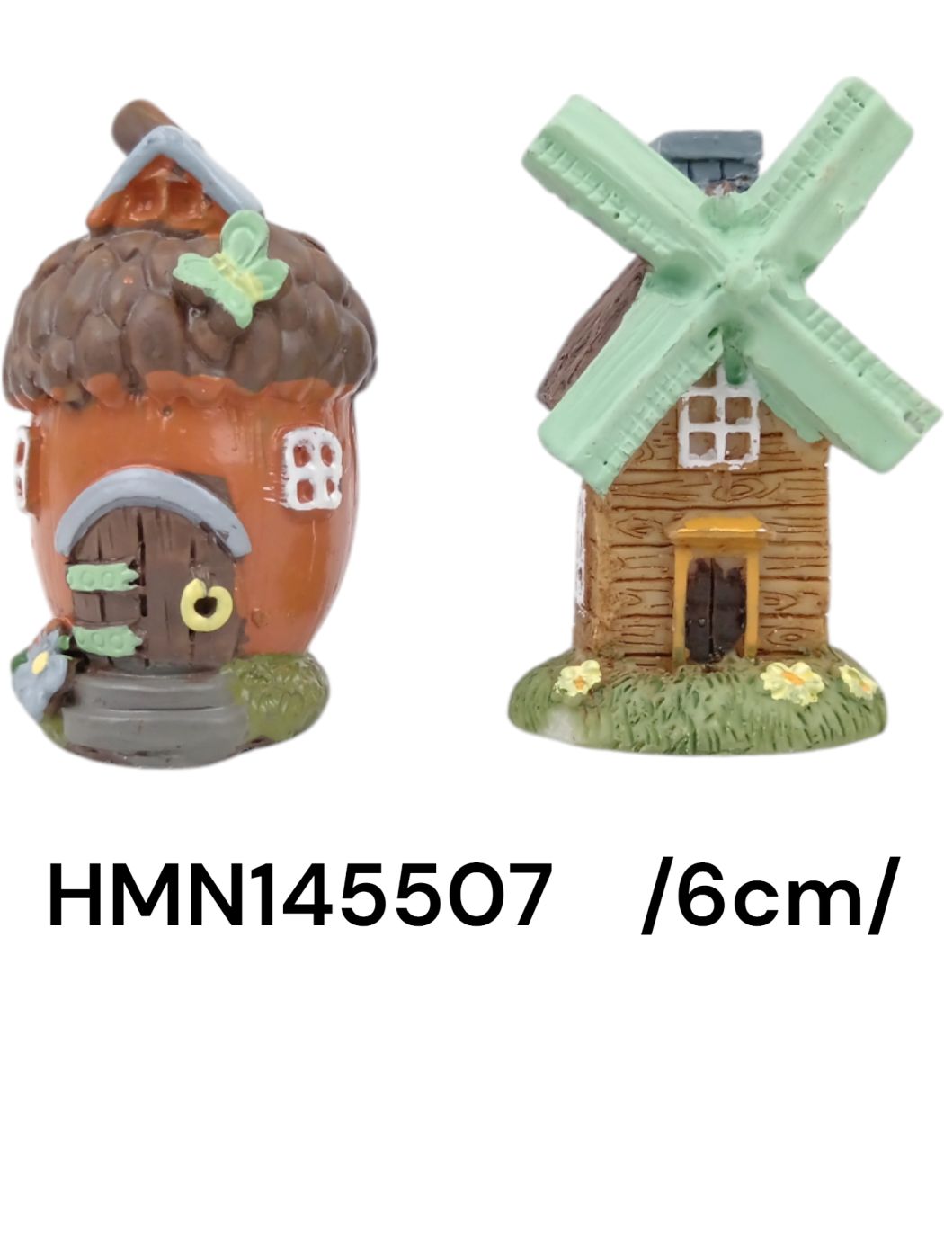 6 cm polirezin makk és malom házikók Fő kép