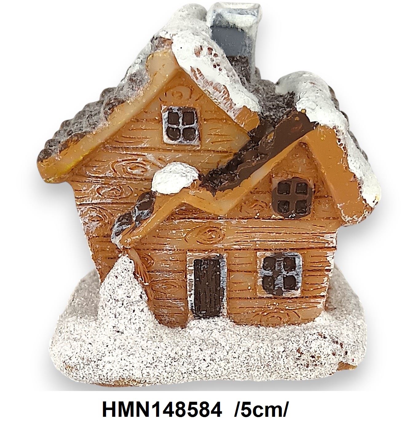 Havas fa házikó, polirezin /5cm/